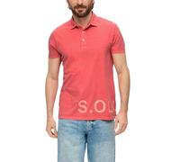 s.Oliver Polo para Hombre con Estampado, Naranja 2507, XL