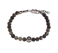 s.Oliver pulsera de acero inoxidable de los hombres de la joyería del brazo, 20+2 cm, plata, brújula, Viene en caja de regalo de joyería