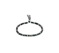 s.Oliver pulsera de acero inoxidable de los hombres de la joyería del brazo, con jaspe, 20+2 cm, plata, Viene en caja de regalo de joyería, 2033925