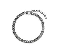 s.Oliver Pulsera de acero inoxidable mate para hombre, con arma IP, ajustable hasta 22 cm, resistente al agua y respetuosa con la piel
