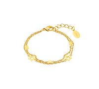 s.Oliver pulsera de acero inoxidable niña niños brazo joyas, 14+2 cm, plata, estrella, Viene en caja de regalo de joyería