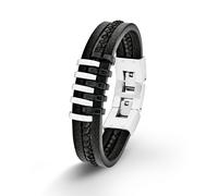 s.Oliver Pulsera de acero inoxidable para hombre, viene en caja de regalo de joyería.