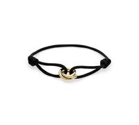 s.Oliver Pulsera elegante de acero inoxidable pulido - negro - correa textil ajustable hasta 24 cm - resistente al agua y respetuosa con la piel