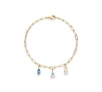 s.Oliver Pulsera elegante de acero inoxidable pulido - oro - cadena de eslabones ajustable hasta 21 cm - resistente al agua y respetuosa con la piel