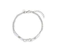 s.Oliver Pulsera elegante de acero inoxidable pulido - plata - cadena de ancla ajustable hasta 21 cm - resistente al agua y respetuosa con la piel
