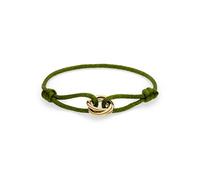 s.Oliver Pulsera elegante de acero inoxidable pulido - verde - correa textil ajustable hasta 24 cm - resistente al agua y respetuosa con la piel