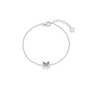s.Oliver Pulsera elegante de plata de ley 925 pulida, cadena de ancla ajustable hasta 13,6 cm, resistente al agua y respetuosa con la piel