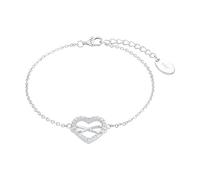 s.Oliver Pulsera elegante de plata de ley 925 pulida, cadena de ancla ajustable hasta 21 cm, resistente al agua y respetuosa con la piel