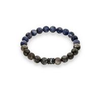 s.Oliver Pulsera para hombre con aspecto de perlas