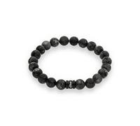 s.Oliver Pulsera para hombre con aspecto de perlas