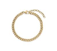 s.Oliver Pulsera para hombre de acero inoxidable mate - Plata - Cadena barbada ajustable hasta 22 cm - resistente al agua y agradable para la piel