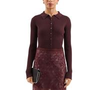 s.Oliver -qs Cardigan Burgundy Talla: L | Camisas Outlet | Mujer | Marrón