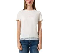 s.Oliver -qs T-shirts Offwhite Talla: XL | Camisetas de Seda Outlet | Mujer | Blanco