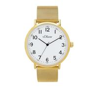 s.Oliver Reloj Analógico para Hombre de TMI con Correa en Acero Inoxidable 2040146