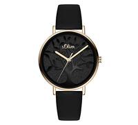 s.Oliver Reloj Analógico para Mujer de Cuarzo con Correa en Cuero SO-3871-LQ