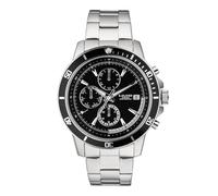 s.Oliver Reloj de hombre - Redondo - Plata - 42 mm - Reloj de metal con movimiento de cuarzo en la correa de acero inoxidable con cierre desplegable - Reloj analógico - Resistente a los arañazos 5 ATM