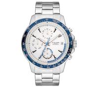 s.Oliver Reloj de hombre - Redondo - Plata - 42 mm - Reloj de metal con movimiento de cuarzo en la correa de acero inoxidable con cierre desplegable - Reloj analógico - Resistente a los arañazos 5 ATM