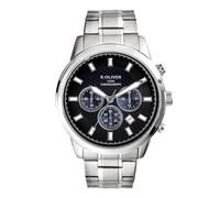 s.Oliver Reloj de hombre - Redondo - Plata - 44 mm - Reloj de metal con movimiento de cuarzo en la correa de acero inoxidable con cierre desplegable - Reloj analógico - Resistente a los arañazos 5 ATM