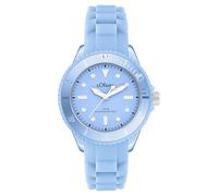 s.Oliver Reloj de Mujer - Redondo - Azul - 38 mm - Elegante Reloj de Mujer de plástico con Mecanismo de Cuarzo - Resistente al Agua 5 ATM - Resistente a los arañazos