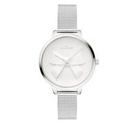 s.Oliver Reloj de Mujer - Redondo - Plata - 34 mm - Elegante Reloj de Mujer de Metal con Mecanismo de Cuarzo - Resistente al Agua 3 ATM - Resistente a los arañazos