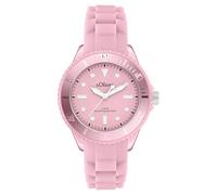 s.Oliver Reloj de Mujer - Redondo - Rosa - 38 mm - Elegante Reloj de Mujer de plástico con Mecanismo de Cuarzo - Resistente al Agua 5 ATM - Resistente a los arañazos