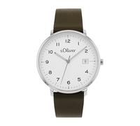 s.Oliver Reloj de pulsera de cuero para mujer 2038595, Correa