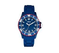 s.Oliver Reloj de Pulsera Niños Reloj de Cuarzo analógico, con Correa de Silicona, Azul, 3 Bar Resistente al Agua, Viene en Caja de Regalo, 2036495