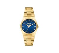 s.Oliver Reloj de pulsera para mujer, acero inoxidable, IP oro 2037710