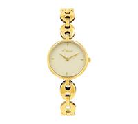 s.Oliver Reloj de pulsera para mujer, acero inoxidable, oro 2038586