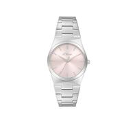 s.Oliver Reloj de pulsera para mujer, acero inoxidable, plata 2037709
