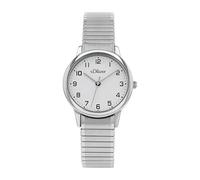 s.Oliver Reloj de pulsera para mujer de acero inoxidable plateado 2038596