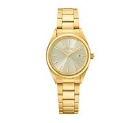 s.Oliver reloj de pulsera señoras reloj de cuarzo analógico, con brazalete de acero inoxidable, oro, 3 bar resistente al agua, viene en caja de regalo reloj,