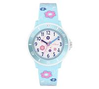 s.Oliver Reloj Infantil Redondo, Azul, 38 mm, de plástico con Mecanismo de Cuarzo en la Correa de Silicona con Hebilla, Reloj analógico de Pulsera, Resistente al Agua 5 ATM, Resistente a los arañazos