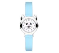 s.Oliver Reloj infantil redondo, plateado, 25 mm, reloj de metal con mecanismo de cuarzo en la correa de silicona con hebilla, reloj analógico de pulsera, sumergible a 3 ATM, resistente a los arañazos