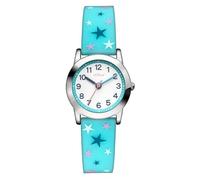 s.Oliver Reloj infantil redondo, plateado, 27 mm, reloj de metal con mecanismo de cuarzo en la correa de silicona con hebilla, reloj analógico de pulsera, sumergible a 3 ATM, resistente a los arañazos