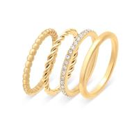 s.Oliver Ring - Elegante Ring de acero inoxidable pulido - oro - wasserfest & hautfreundlich