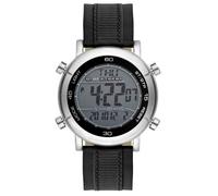 s.Oliver SO-2031-LD - Reloj Digital de Cuarzo para niño con Correa de Piel, Color Negro