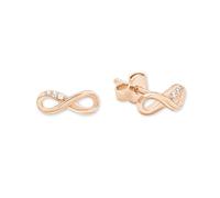 s.Oliver SO PURE Infinity 2019927 Pendientes Mujer Rosé Zirconia Plata