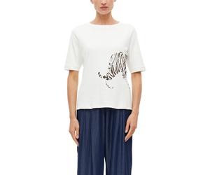s.Oliver T-shirts Offwhite Talla: 36 | Camisetas de Seda Outlet | Mujer | Blanco