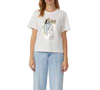 s.Oliver T-shirts Offwhite Talla: 48 | Vaqueros Outlet | Mujer | Blanco