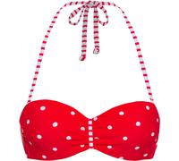 s.Oliver Top de bikini 'Audrey' rojo fuego / blanco 75xE rojo fuego / blanco