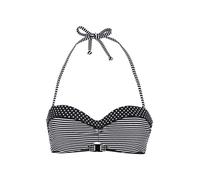 s.Oliver Top de bikini 'Avni' negro / blanco 75xA negro / blanco