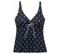 s.Oliver Top de tankini 'Audrey' negro / blanco SxF negro / blanco