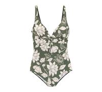 s.Oliver Traje de baño crema / verde oscuro MxB crema / verde oscuro