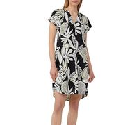 s.Oliver Vestido Blusa de Mezcla de Lino con Bolsillos, Negro, 40