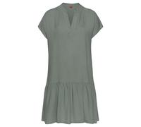 s.Oliver Vestido camisero verde oscuro, Talla 36