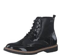 s.Oliver Women's Lace Boot Flat 5-25255-43, Botas Cortas al Tobillo Mujer, Peine Negro y Negro, 38 EU