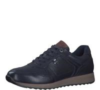 s.Oliver Zapatillas Planas Bajas para Hombre de Piel, Color Azul (Navy), 40, Azul Marino, 40 EU
