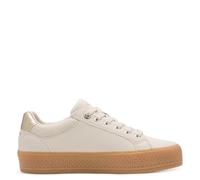 s.Oliver Zapatillas Planas con Cremallera para Mujer, para Tiempo Libre, Crema, 41 EU