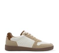s.Oliver Zapatillas Planas para Hombre Veganas, Color Beige., 43 EU